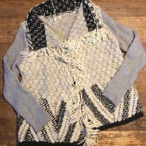 Anthropology‎ Moth cardigan sweater! Fun prints, shorter in the back.